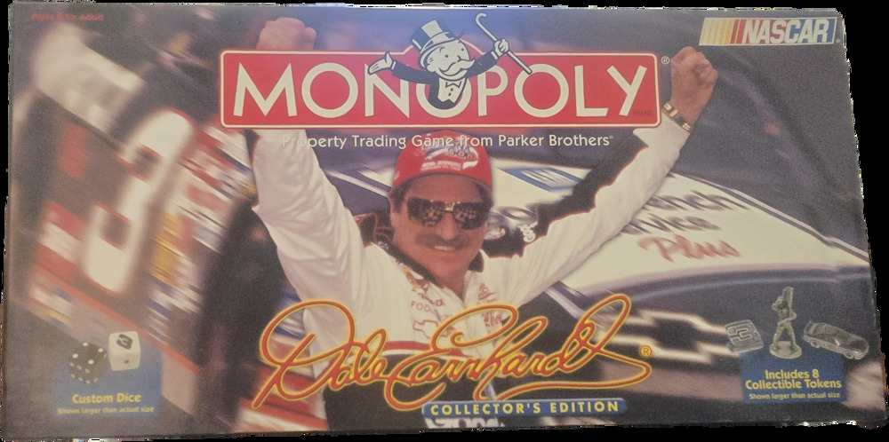 Dale Earnhardt Monopoly Collector's Edition NASCAR Board Game 2000